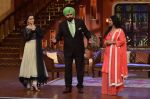 Vidya Balan, Dia Mirza, Navjot Singh Sidhu on the sets of Comedy Nights with Kapil in Filmcity on 13th June 2014